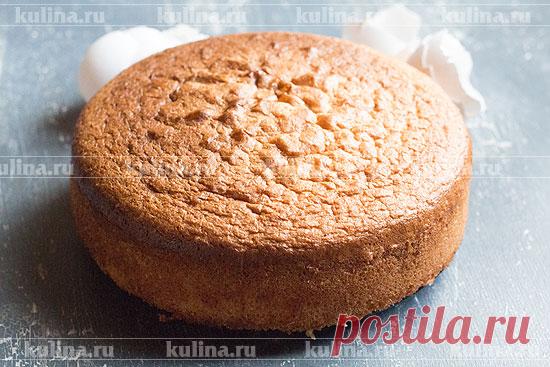 Бисквит для торта: получается всегда (самый простой, НЕ ОПАДАЕТ, хорошо разрезается, не крошится)