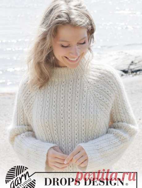 Свитер “Зимняя жемчужина” – Knit with kitty | Вяжем с котиками