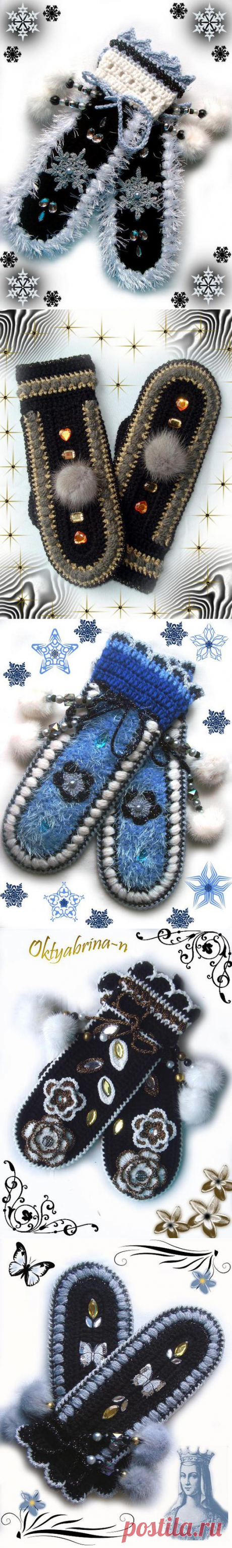 Варежки для Снегурочки.