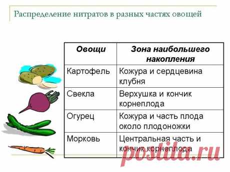 Где прячутся нитраты?