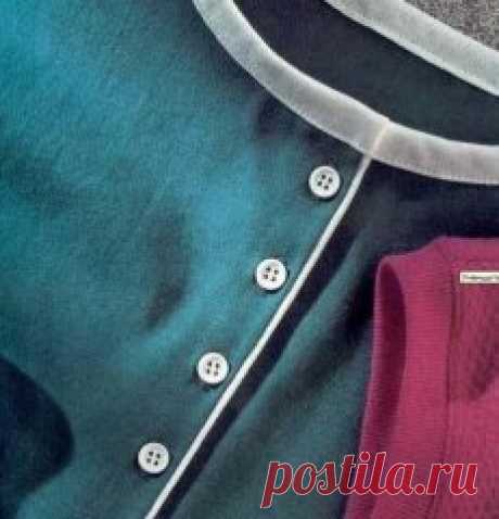 Как сшить планку с застежкой для круглой горловины