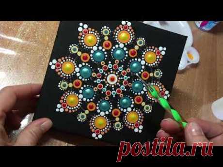 How to use Stencils and guidelines and for Dot painting mandalas!