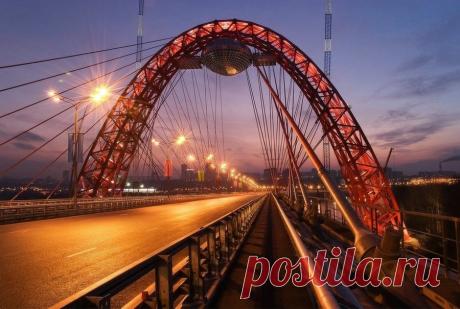 Вантовый мост с летающей тарелкой в Серебряном Бору - Путешествуем вместе