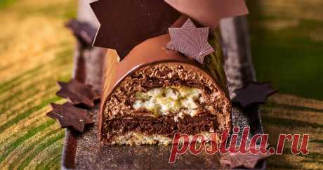 Bûche plaisir intense Une recette pour les fêtes signée Pierre Hermé.