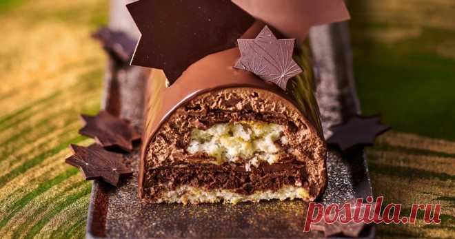 Bûche plaisir intense Une recette pour les fêtes signée Pierre Hermé.