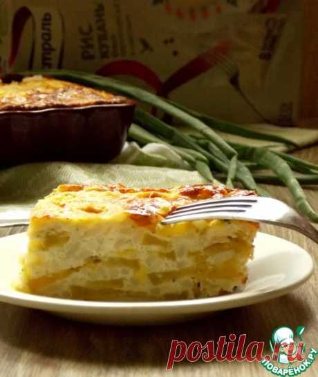 Кабачковая запеканка с рисом - кулинарный рецепт
