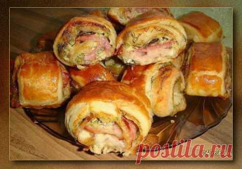 Рулетики с ветчиной и сыром