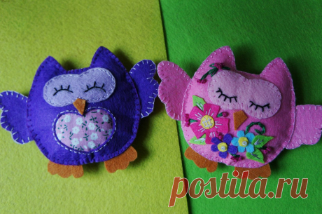 Игрушки из фетра - мастер-классы и выкройки