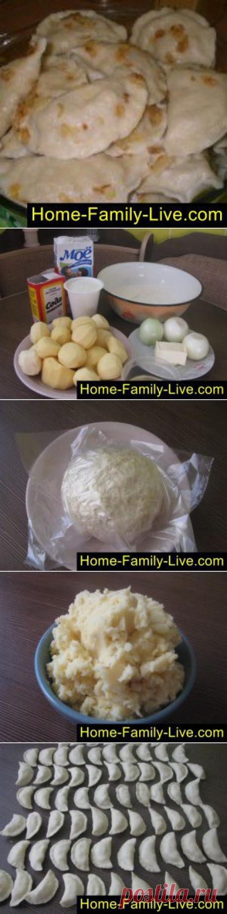 Вареники с картошкой - пошаговый фоторецепт - вареники с пюре картофелКулинарные рецепты