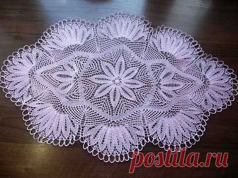 Салфетка спицами