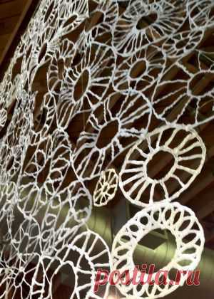 Wall Hanging Made of Hot Glue, anthropologie #Glue #Wall_Hanging