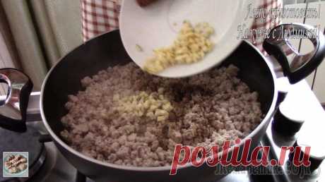Пирог из лаваша с мясной начинкой