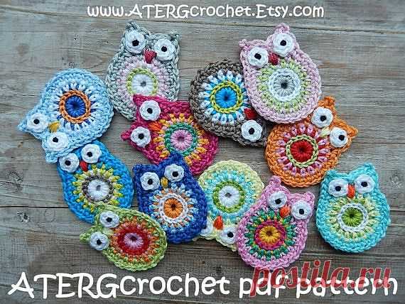 Crochet pattern OWL by ATERGcrochet от ATERGcrochet на Etsy