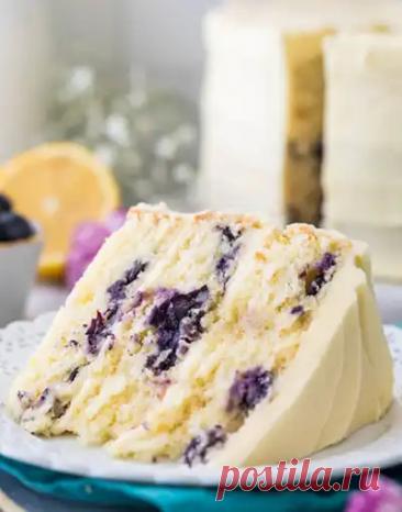 Готовим домашний торт с черникой