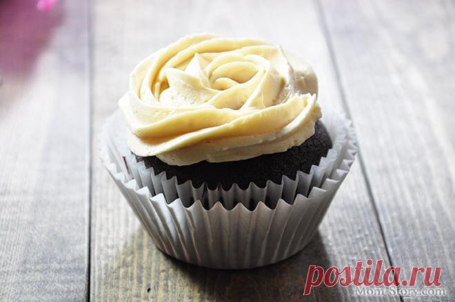 Шоколадные капкейки с карамелью - Mom Story