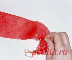 Украшение подушек цветами из лент