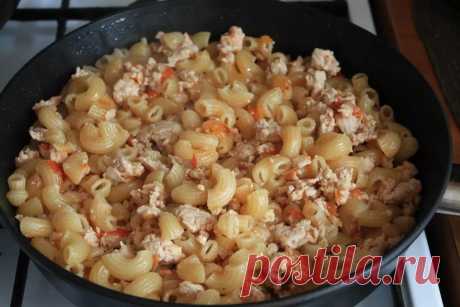 Больше макароны в кастрюле варить не будете: вкусный и быстрый ужин на сковороде | 26.10.2023 | ГЛАС.RU