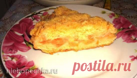 Яблочный пирог со штрейзелем в мультиварке Polaris 0508D floris - ХЛЕБОПЕЧКА.РУ - рецепты, отзывы, инструкции