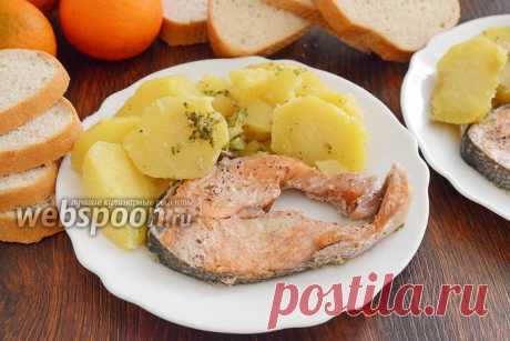Кета в духовке с картошкой