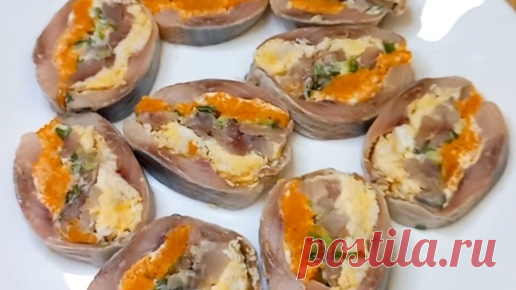 Закуска на новогодний стол Рольмопсы | Bistrie.recepty2.0 | Дзен