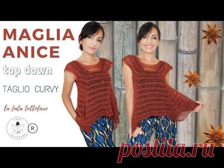TUTORIAL: Maglia top down  "Anice"