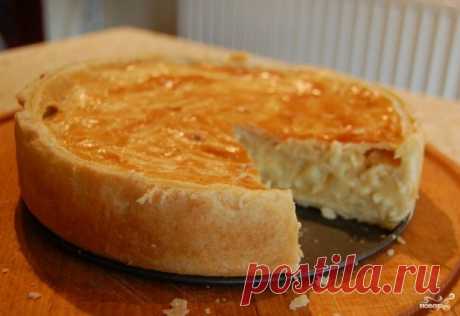 Луковый пирог с плавлеными сырками - рецепт с фото на Повар.ру