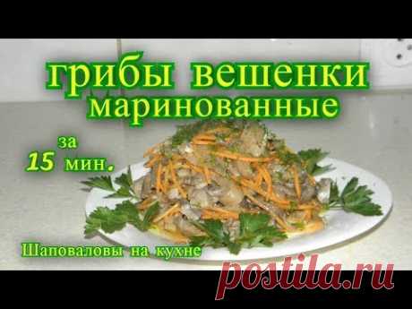 Грибы вешенки маринованные. Шаповаловы на кухне.