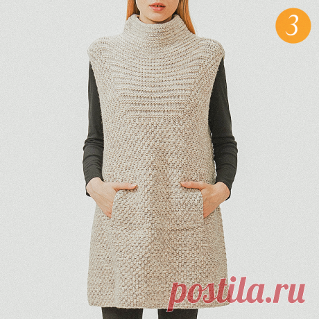 Стильные безрукавки для наступающей весны. Моя подборка оригинальных моделей | Вязунчик — вяжем вместе | Яндекс Дзен