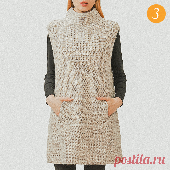 Стильные безрукавки для наступающей весны. Моя подборка оригинальных моделей | Вязунчик — вяжем вместе | Яндекс Дзен