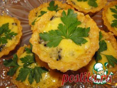Корзинки с грибами Кулинарный рецепт