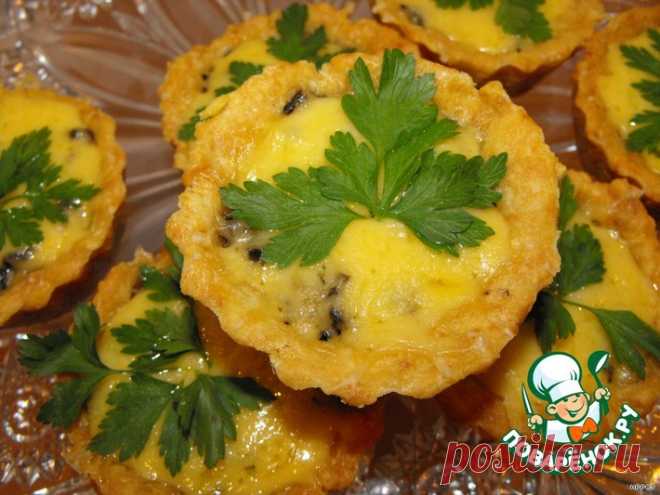 Корзинки с грибами Кулинарный рецепт