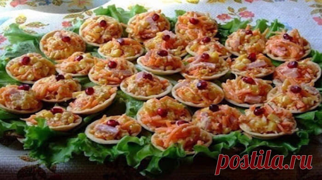 Тарталетки с вкусными начинками