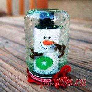 Стеклянный шар со снегом внутри – как сделать своими руками | Новый год – 2015