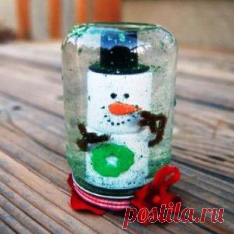 Стеклянный шар со снегом внутри – как сделать своими руками | Новый год – 2015