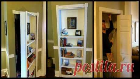DIY Door Bookshelf / The Owner-Builder Network on imgfave