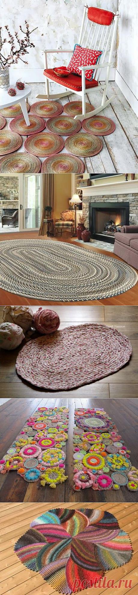 Своими руками: плетёные коврики | Квартирный вопрос