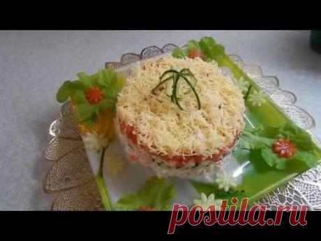 НОВОГОДНИЙ  СТОЛ.  САЛАТ  &quot; ОБЪЕДЕНЬЕ &quot;