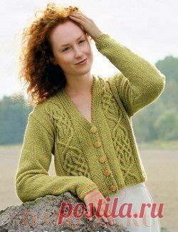 Жакет с аранами «Сигнилд» | DAMские PALьчики. ru