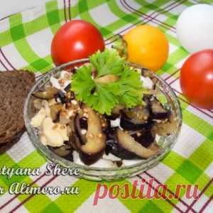 Салат из яиц с баклажанами