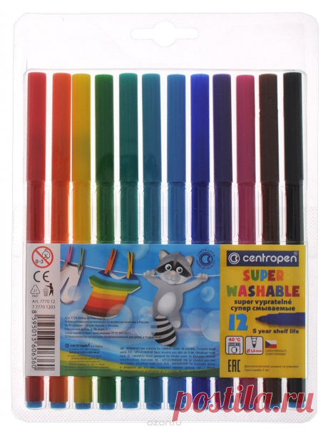 Можно использовать д/кроя. Набор фломастеров Centropen Super Washable
