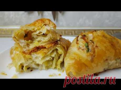 Постные Плацинды из вытяжного теста,😍 цыганка готовит. Тесто Фило.Gipsy cuisine.😋