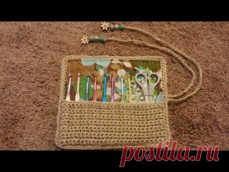 How to: Crochet (ROLL UP CROCHET HOOK HOLDER WITH LINER) #TUTORIAL #97