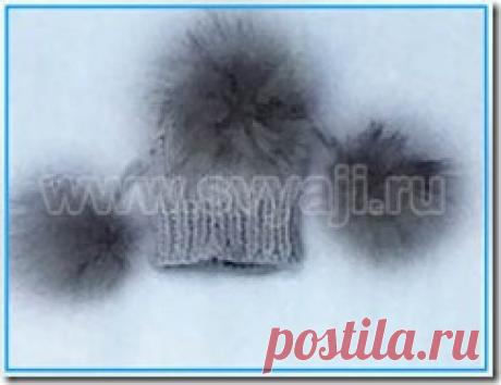 Вяжем шубку и шапочку для собаки на спицах