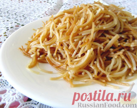 Рецепт: Жареная вермишель на RussianFood.com