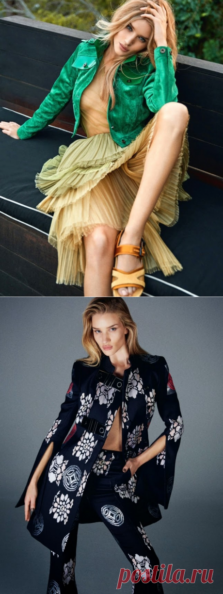 Рози Хантингтон-Уайтли на обложке Elle UK, февраль 2015