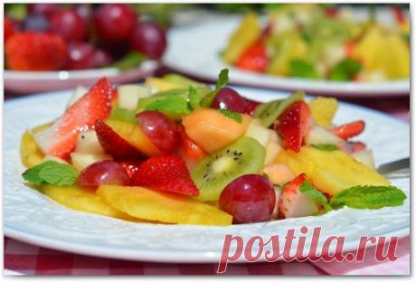 Фруктовый салат — Привет, Кухонька! Пошаговые рецепты с фотографиями