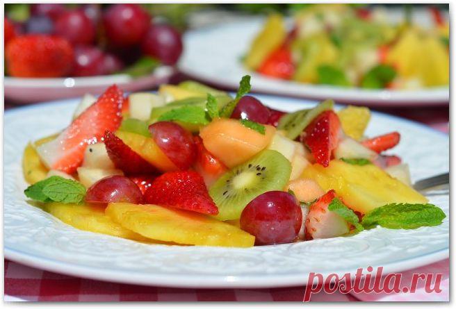 Фруктовый салат — Привет, Кухонька! Пошаговые рецепты с фотографиями