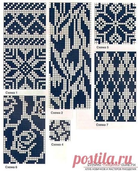 Техника вязания двухсторонних жаккардовых узоров спицами по схемам бесплатно, с описанием и фото для начинающих | svoimi-rukami-club.ru