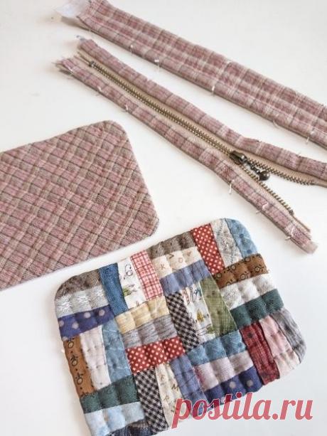 スクラップキルトのミニポーチ 3 | +petit+