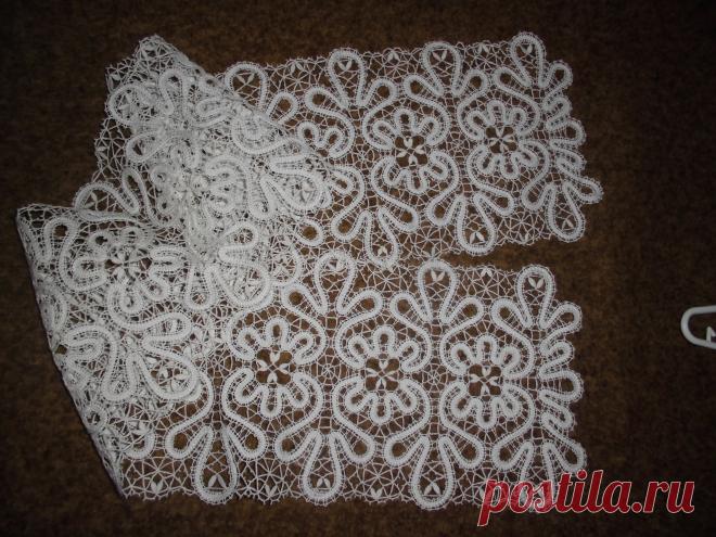 Кружевопление на коклюшках. Шарфик ХОРОВОД автор сколкаЕ. Шавердина.